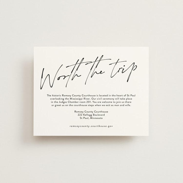 "Courthouse" - Direction Cards in Midnight by Susan Brown - Front