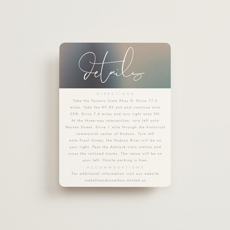 "Mystique" - Direction Cards in Ocean by Lisa McLean - Front