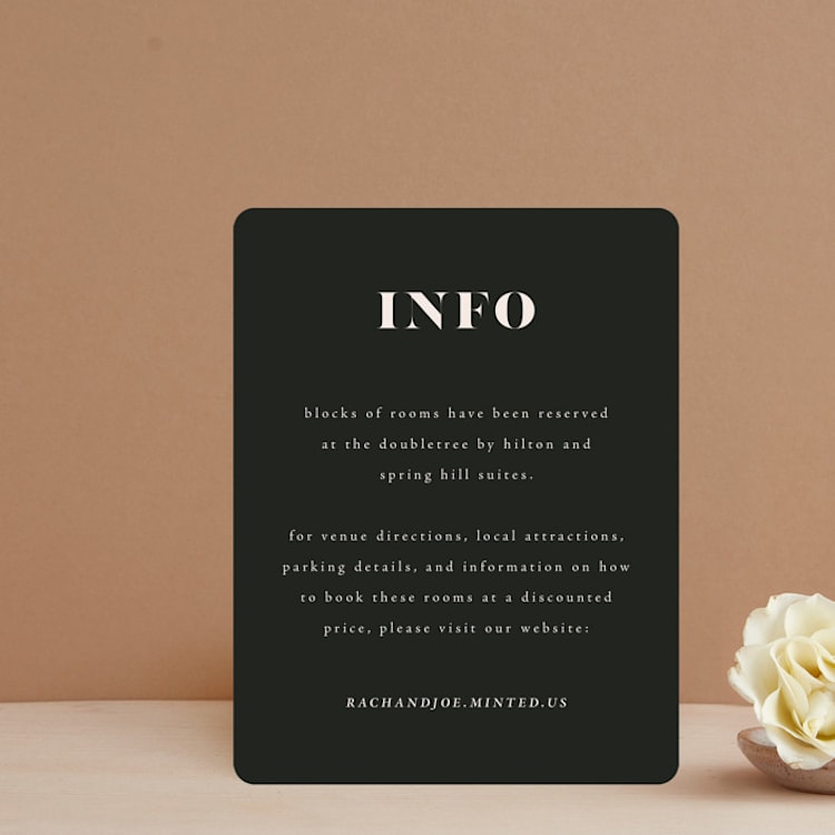 "finally" - Direction Cards in Ivory by Up Up Creative - Front