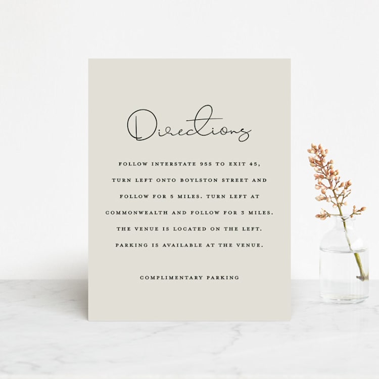 "sweet sweet elegance" - Direction Cards in Dutch Cream by frances mathys - Front
