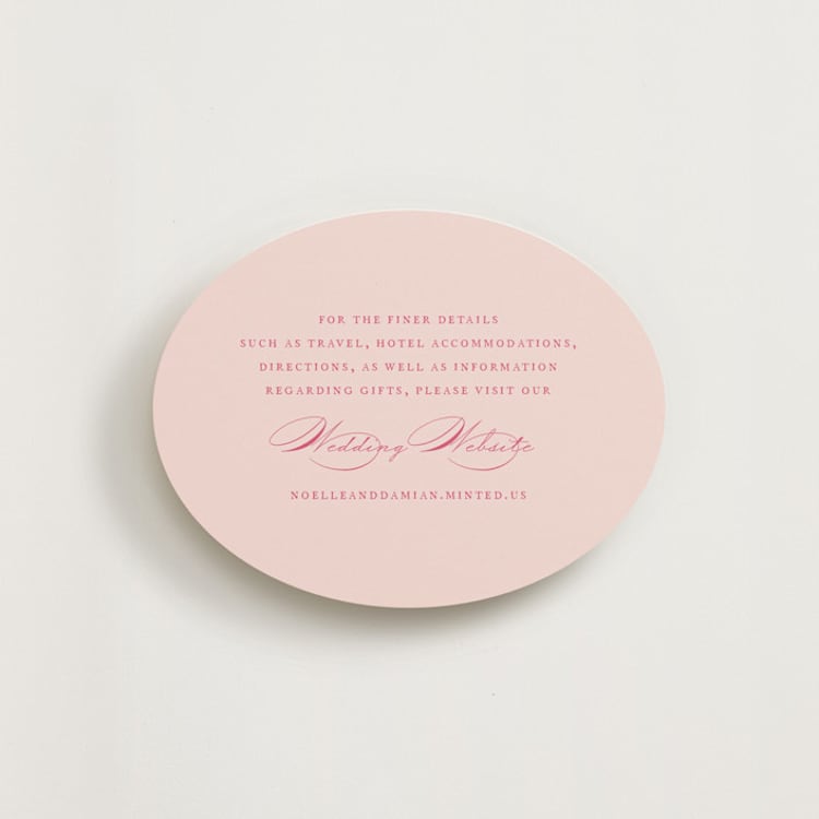 "Everlasting" - Direction Cards in Carnation by Jennifer Postorino - Front