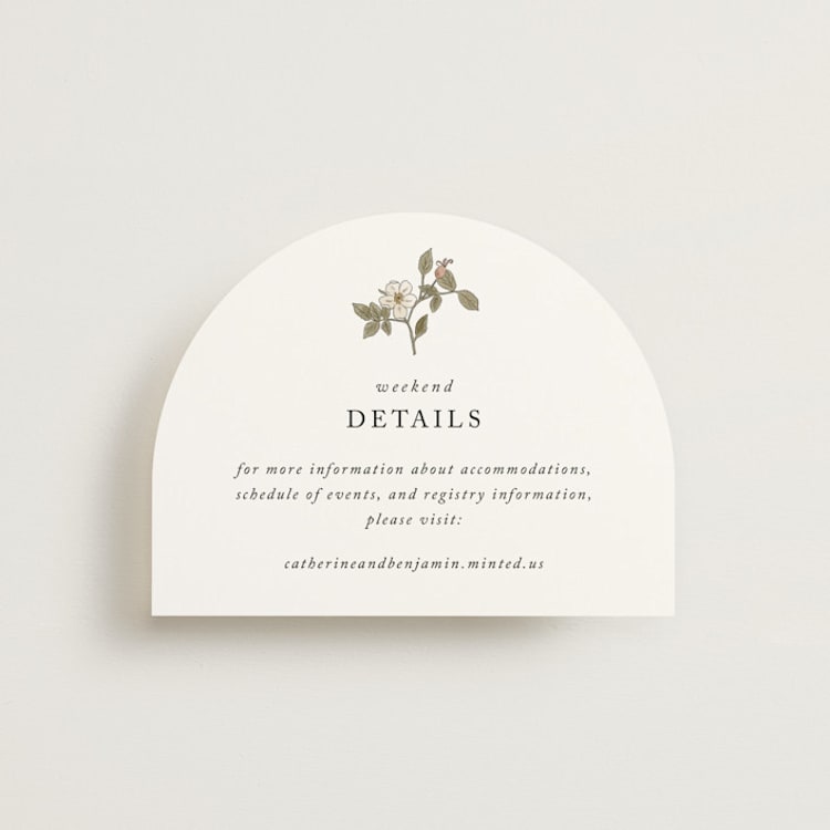 "Vintage Roses" - Direction Cards in Snow by Tara Grangroth - Front