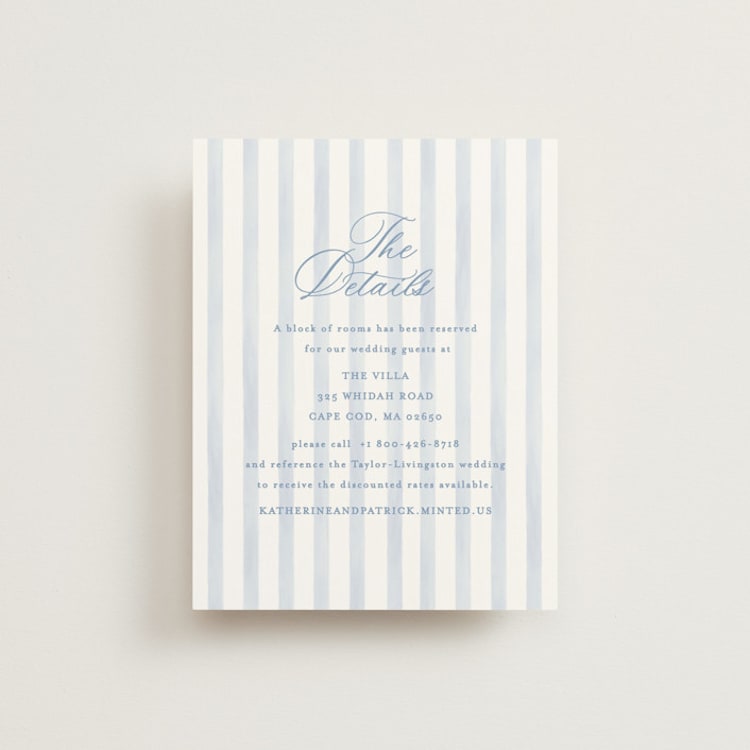 "Pillowy border" - Direction Cards in Ocean by Creo Study - Front
