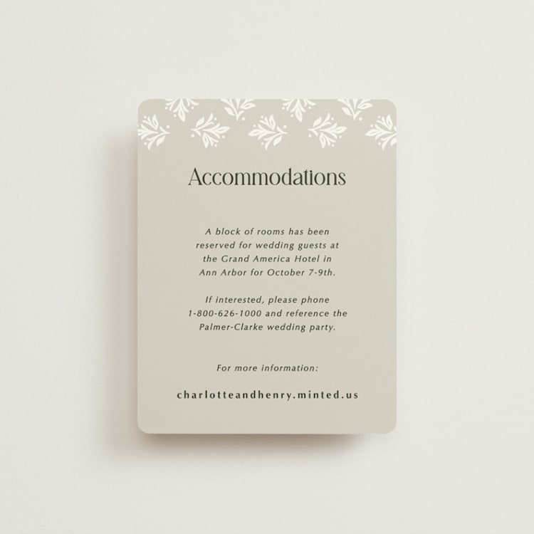 "Litterateur" - Direction Cards in Natural by Karen Glenn - Front