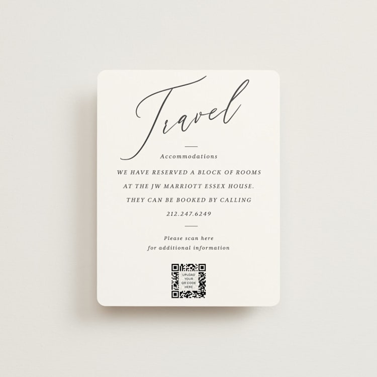 "Crescendo" - Direction Cards in Snow by Griffinbell Paper Co. - Front