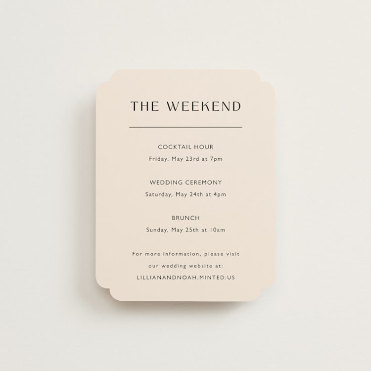 "Modern Aligned" - Direction Cards in Creampuff by Carolyn MacLaren - Front