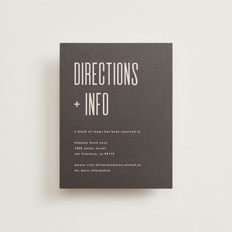 "Film" - Direction Cards in Coffee by JoAnn Jinks - Front