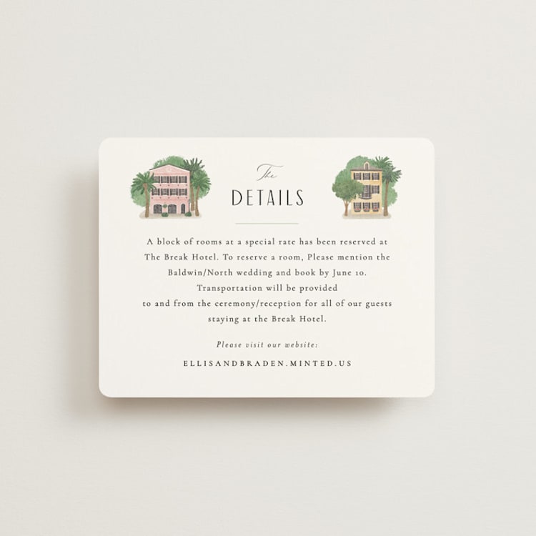 "East Bay street" - Direction Cards in Lily by Jennifer Wick - Front