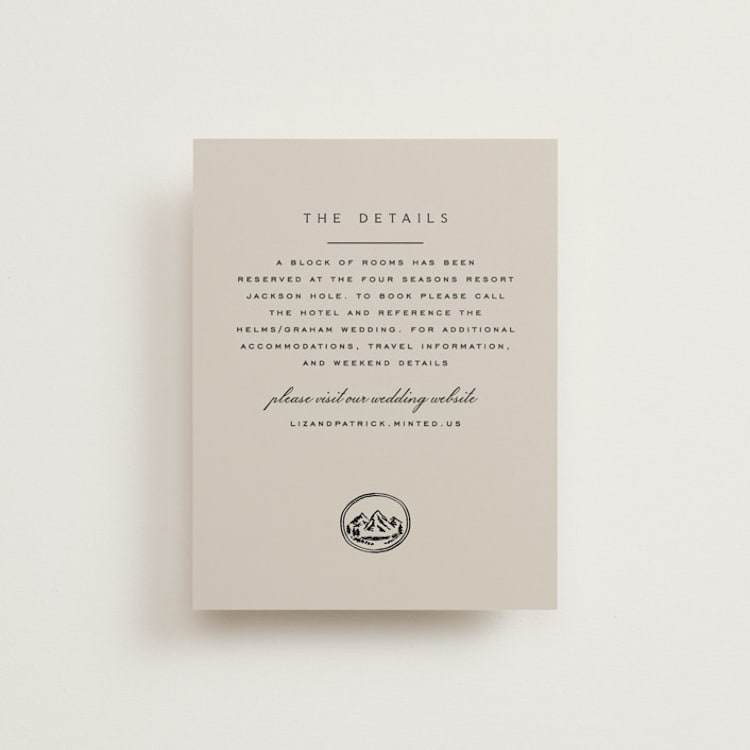 "Aspen Knoll" - Direction Cards in Cotton by Amy Kross - Front