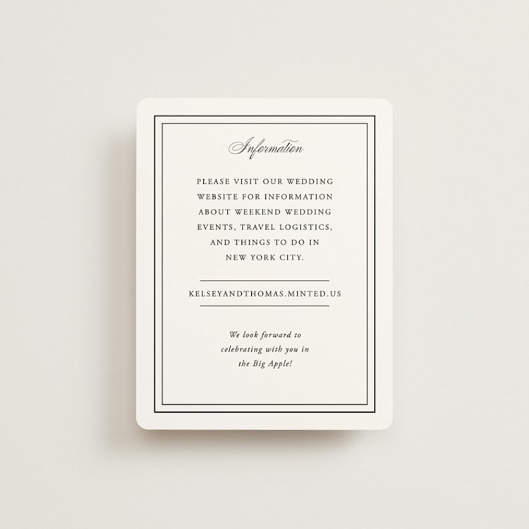 "Story Line" - Direction Cards in Snow by Kimberly FitzSimons - Front