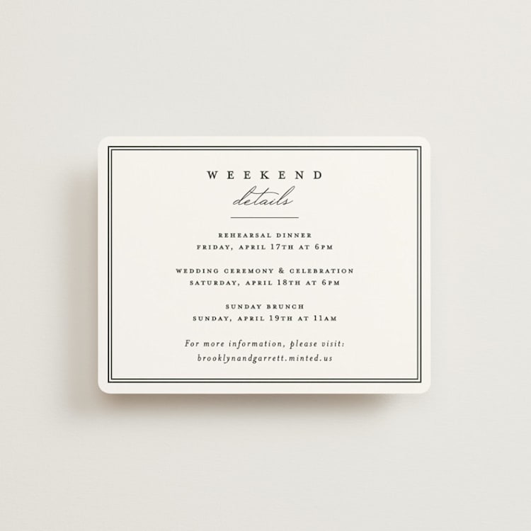 "Overlapping" - Direction Cards in Noir by Amy Kross - Front