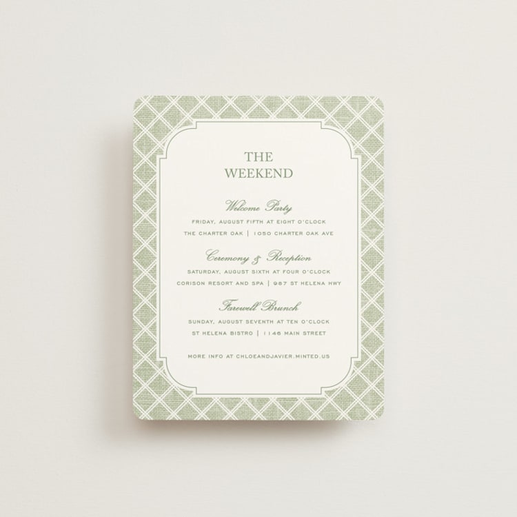 "Summer Linen" - Direction Cards in Garden by Kelly Schmidt - Front