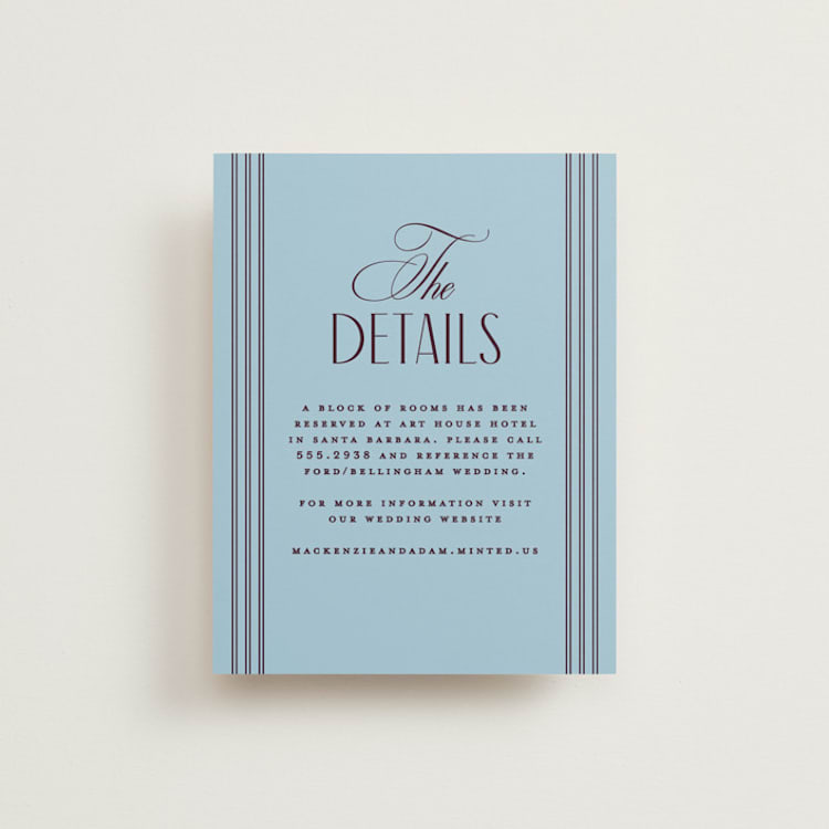 "sophisticate" - Direction Cards in Plum by Owl and Toad - Front