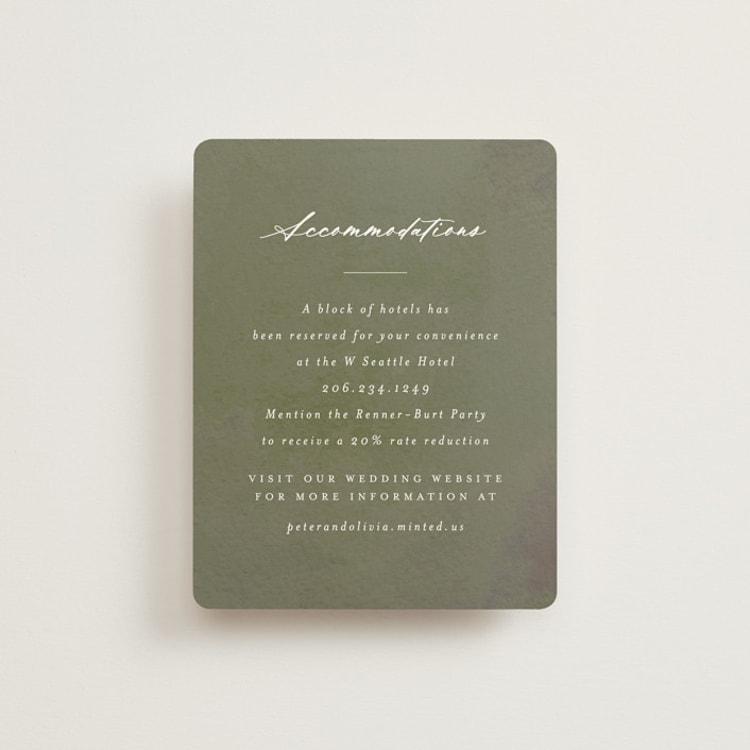 "Sweeping Vine" - Direction Cards in Periwinkle by Itsy Belle Studio - Front