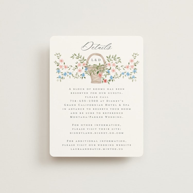 "Disney's Once Upon In a Dream" - Direction Cards in Spring by Petra Kern - Front