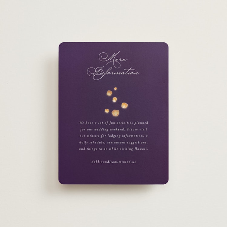 "Disney's Tangled Lanterns" - Direction Cards in Twilight by Simona Camp - Front
