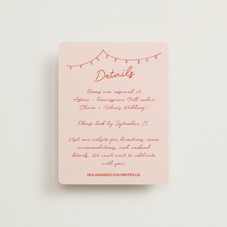 "Party On!" - Direction Cards in Sangria Spark by Zove Ahhh - Front