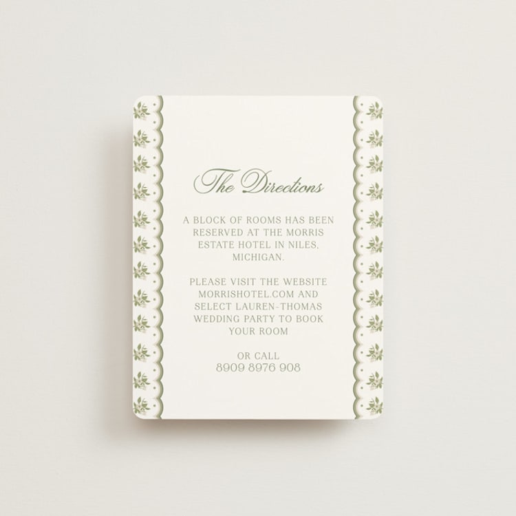 "Summer Fields" - Direction Cards in Petal by Lisa Joanna Harrison - Front