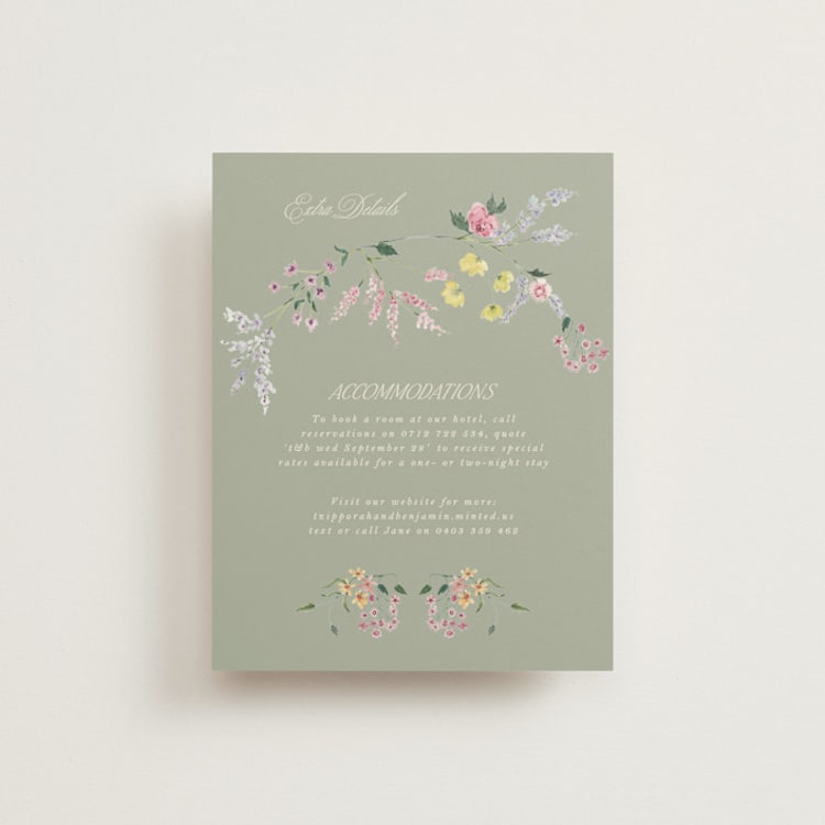 "whimsey floral" - Direction Cards in English Garden by Phrosné Barwood - Front