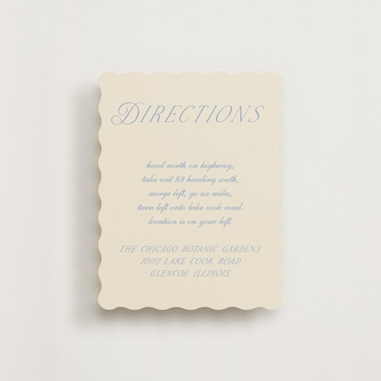"Luxe" - Direction Cards in Ocean by Baumbirdy - Front