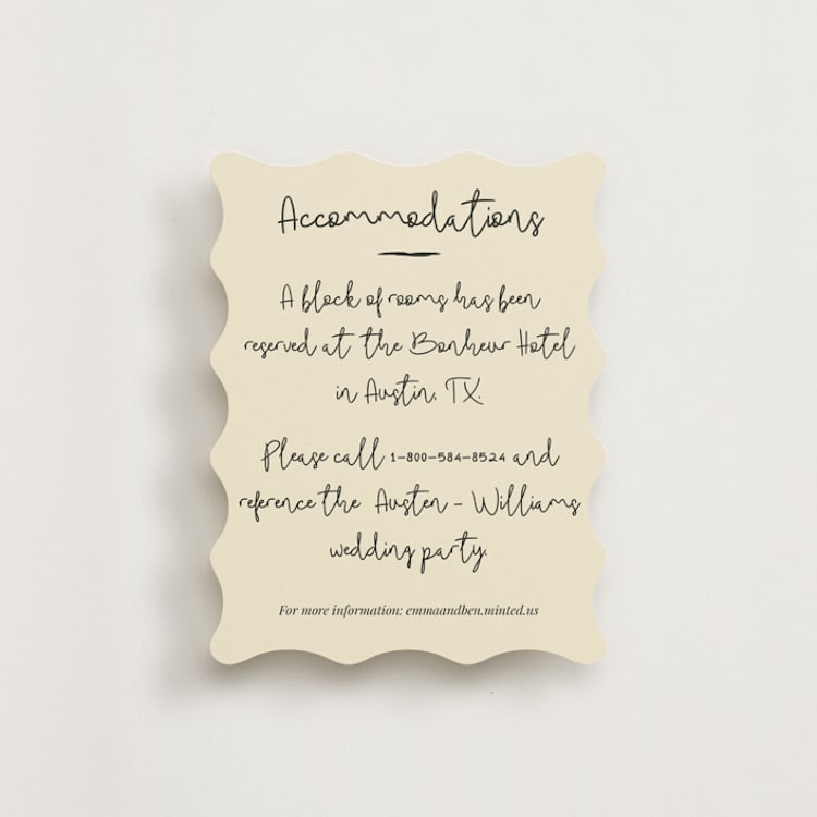 "Modern Love" - Direction Cards in Champagne by Helena Vitto - Front