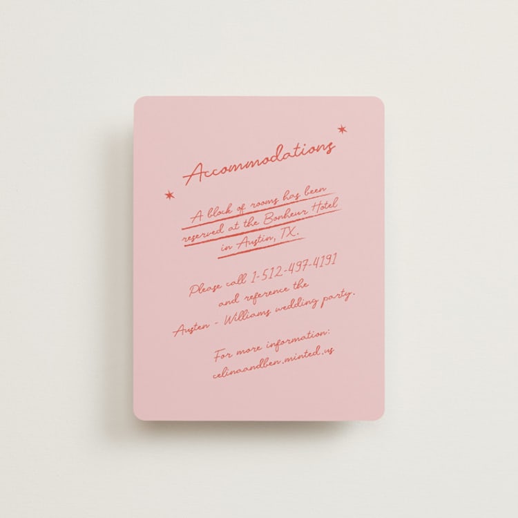 "The Bird Song" - Direction Cards in Peach by Helena Vitto - Front