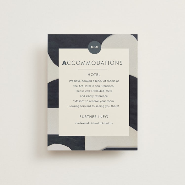 "Modern Marriage" - Direction Cards in Cream by cyrille gulassa - Front