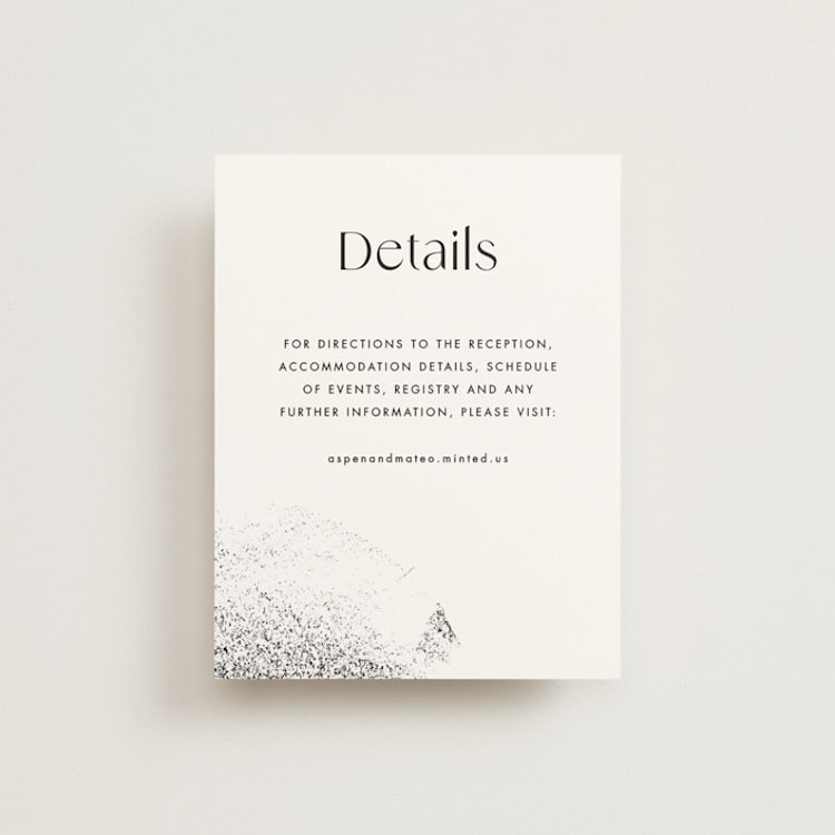 "Forever" - Direction Cards in Ink by Blustery August - Front