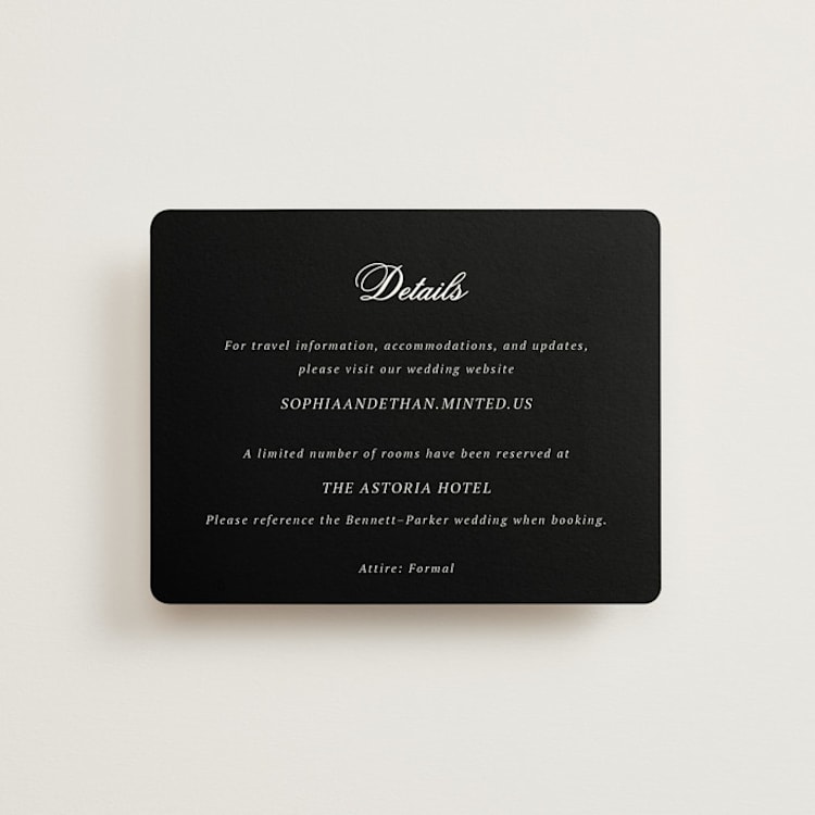 "Chic Union" - Direction Cards in Mystic Raven by Cass Loh - Front
