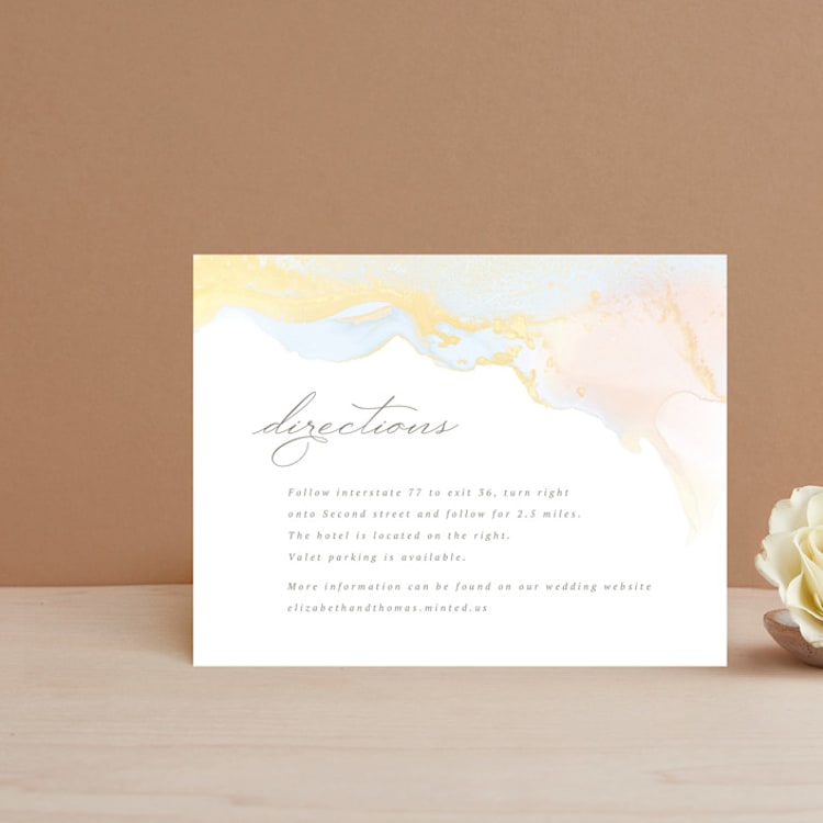 "The whisper of the waves" - Direction Cards in Sunrise by Helen Halik - Front