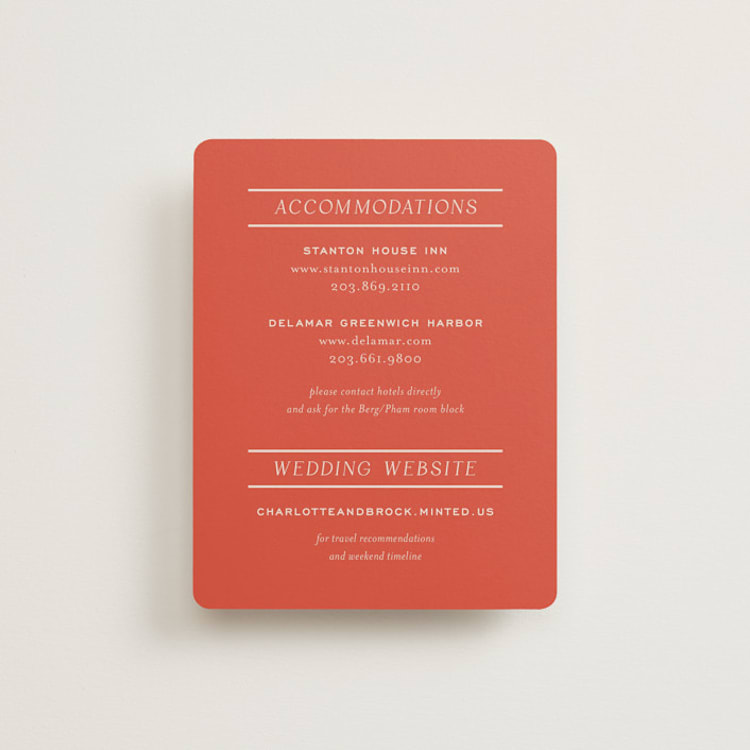 "Racquet" - Direction Cards in Verona Sunset by Megan Davis - Front