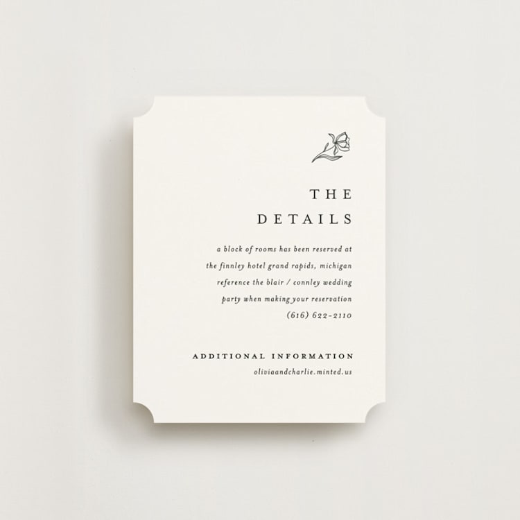"Floral Cascade" - Direction Cards in Alpine by Pixel and Hank - Front