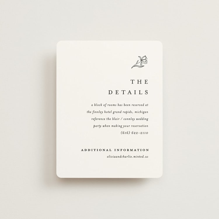 "Floral Cascade" - Direction Cards in Alpine by Pixel and Hank - Front