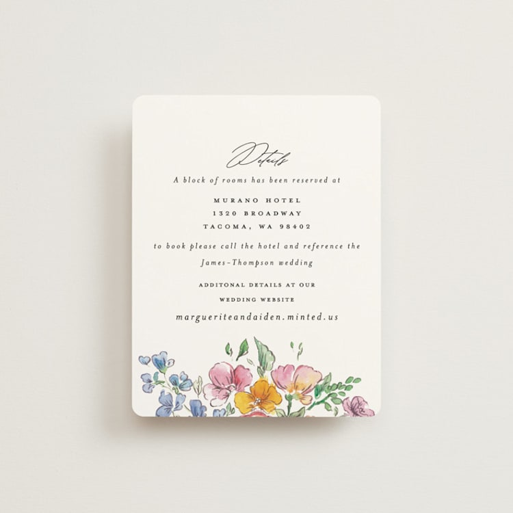 "Floral Pop" - Direction Cards in Tropical by Itsy Belle Studio - Front