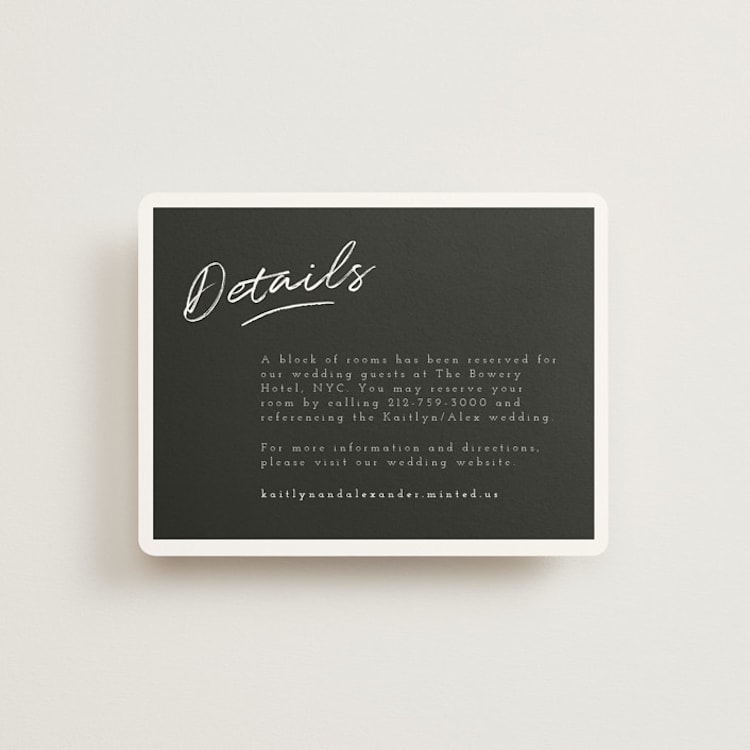 "Photograph Scribble" - Direction Cards in Cloud by Adelyn T. - Front