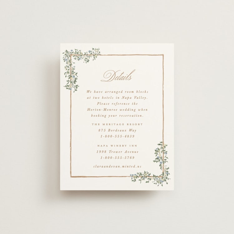 "Arbour" - Direction Cards in Lake by Leah Bisch - Front