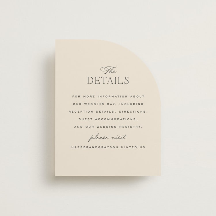 "Tendu" - Direction Cards in Creme by Carly Reed Walker - Front