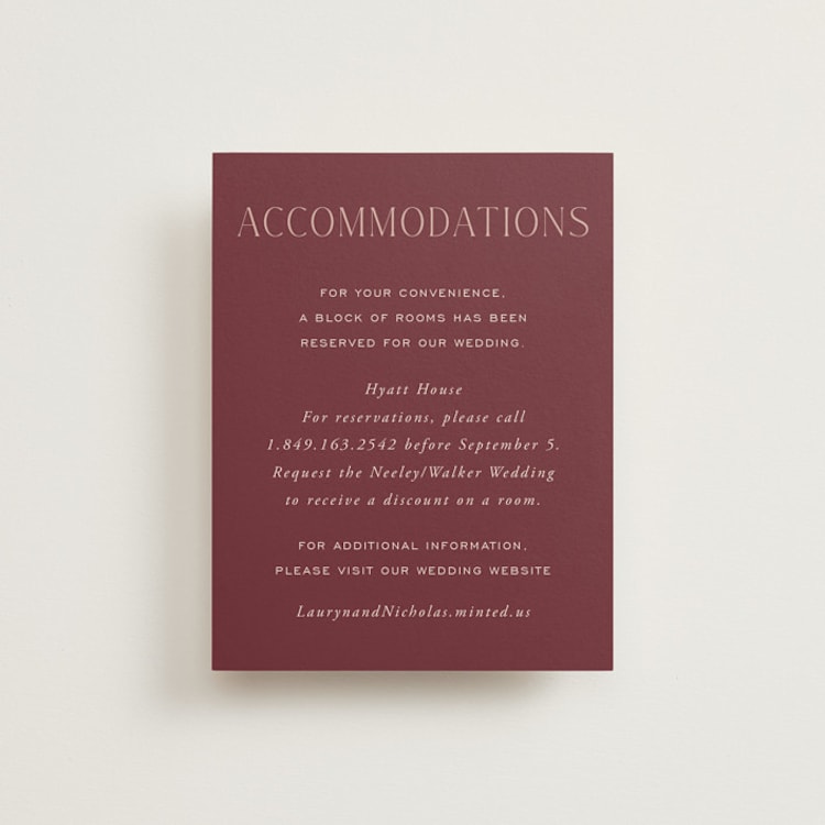 "Moment" - Direction Cards in Rose by Erin German - Front