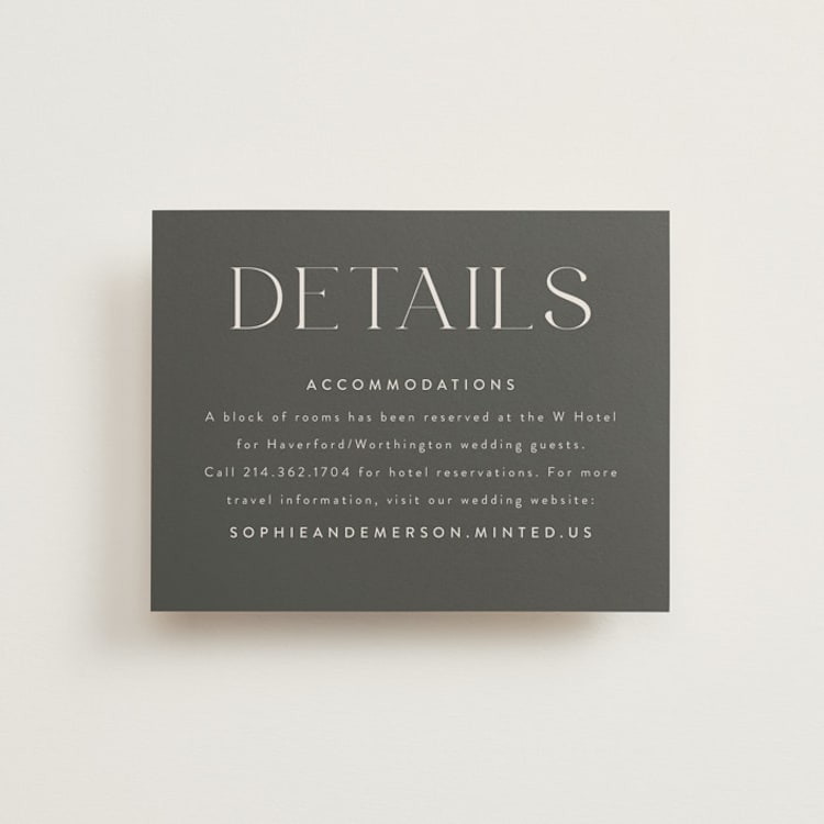 "classic names" - Direction Cards in Ivory by Susan Asbill - Front