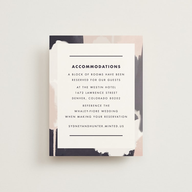 "Artistic Union" - Direction Cards in Indigo by Brooke Chandler - Front