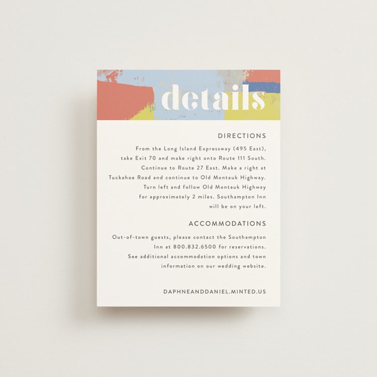 "Modern Muse" - Direction Cards in Bright by Rebecca Daublin - Front