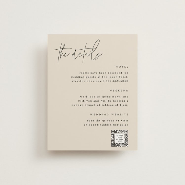 "Layered" - Direction Cards in Natural by Kelly Schmidt - Front