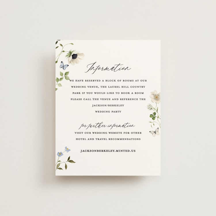 "Ornate" - Direction Cards in Peony by Sarah Knight - Front