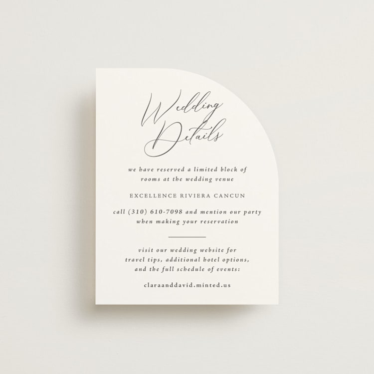 "Palm Monogram" - Direction Cards in Leaf by Olivia Raufman - Front