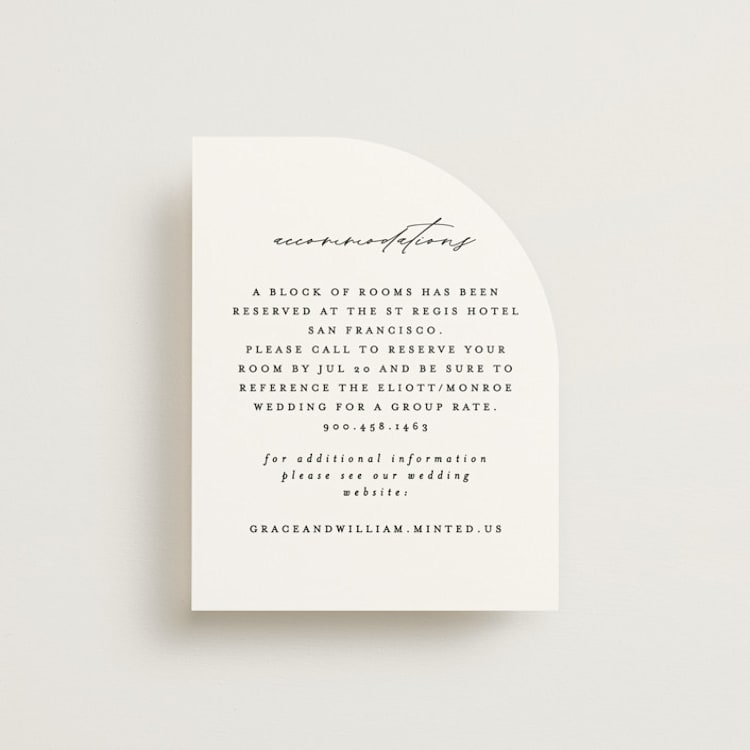"Delicate Script" - Direction Cards in Cotton by Angela Thompson - Front