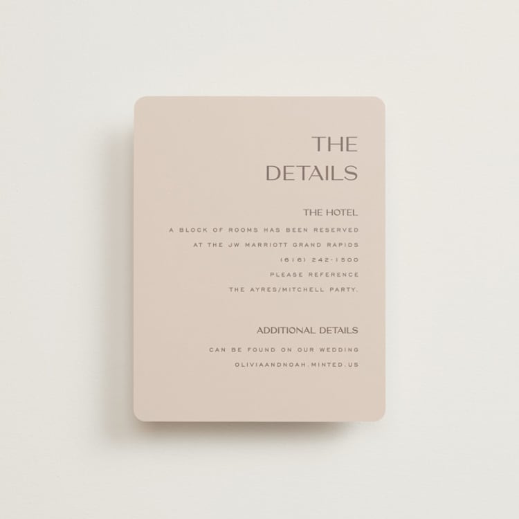 "Salted" - Direction Cards in Blush by Pixel and Hank - Front