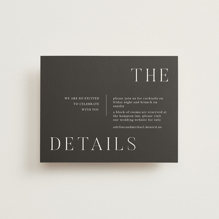 "Around the Way" - Direction Cards in Slate by That Girl Press - Front