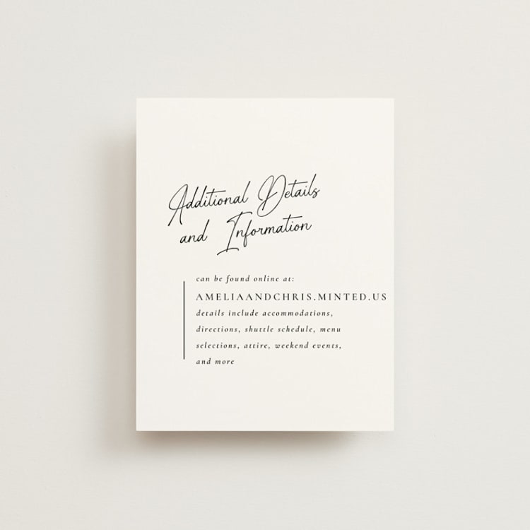 "Opera" - Direction Cards in Tuxedo by Jackie Mangiolino - Front
