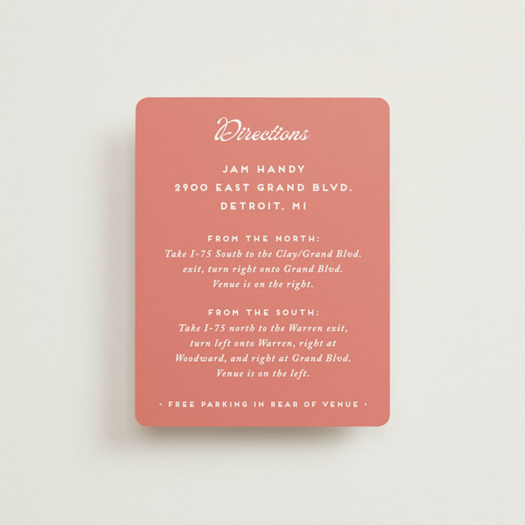 "Penumbra" - Direction Cards in Garden by Snow and Ivy - Front