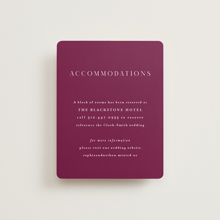 "veranda" - Direction Cards in Merlot by Angela Marzuki - Front